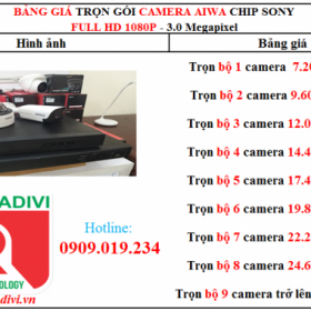 TRỌN BỘ CAMERA AIWA CHIP SONY 2.0MP FULL HD