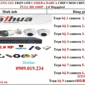 TRỌN BỘ CAMERA DAHUA 2.0MP FULL HD