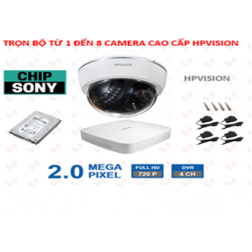 TRỌN GÓI CAMERA HPVISION CHIP SONY FULL HD 1080P - 2.0 Megapixel