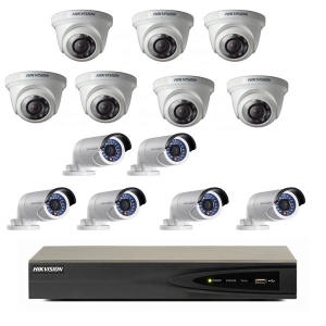 Lắp Đặt Trọn Bộ 13 Camera Hikvision 2.0mpx